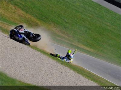 Rossi Crash