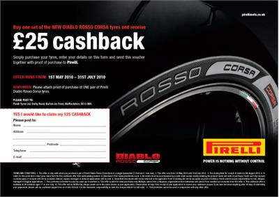 Pirelli cashback 2