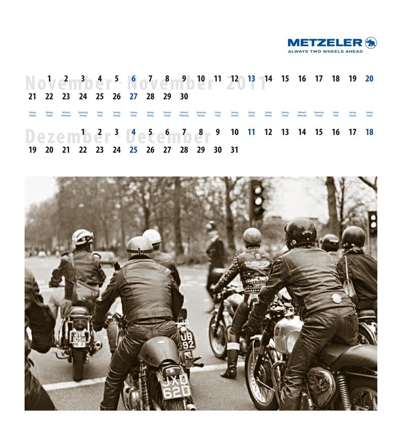 Metzeler Cafe Racer Calendar Nov-Dec