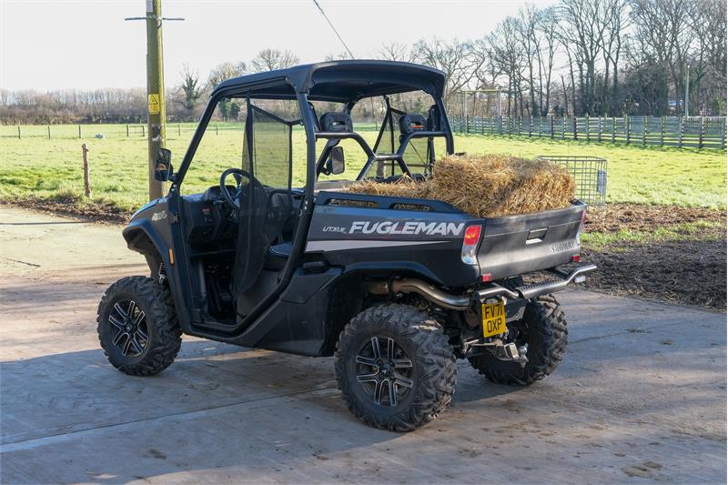 Segway Fugleman with hay in tipper